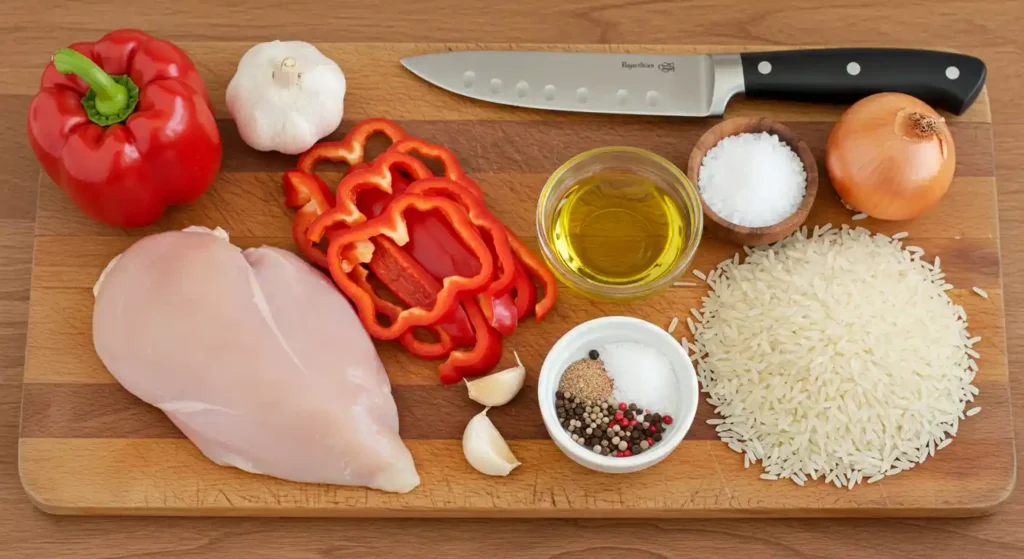 Köstliches Hähnchengeschnetzeltes mit Reis – Rezept