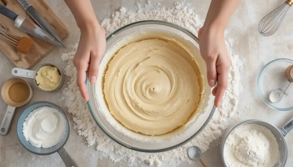 Ein Timer auf einem Ofen, der auf 180°C eingestellt ist, mit einem Backblech im Hintergrund.