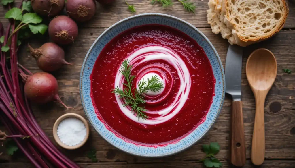 Rote Beete Suppe Rezept Gesund Lecker und Einfach zubereitet