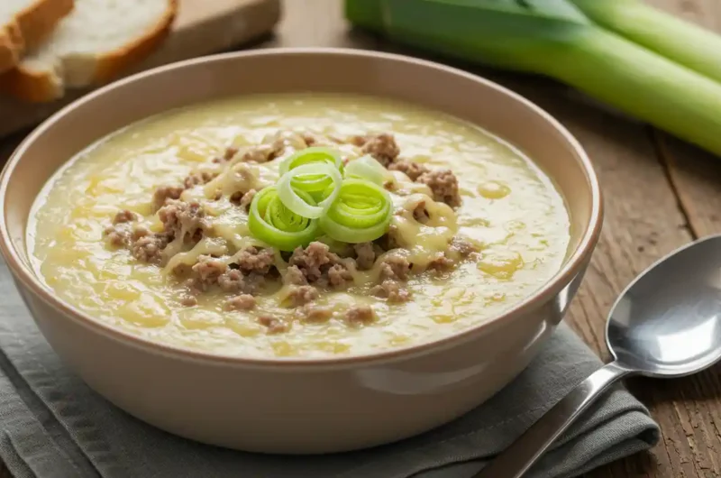 Hack Käse Lauch Suppe